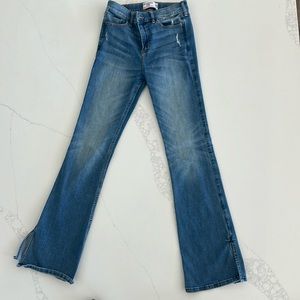 Abercrombie kids high rise flare jean